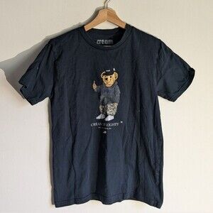 Cream By Eighty Philadelphia PA Teddy Bear Graphic Tee Tshirt Women's Size Small